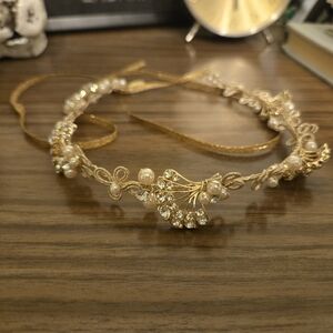 TWIGS & HONEY Gold and Pearl Headband - DECO LOOP